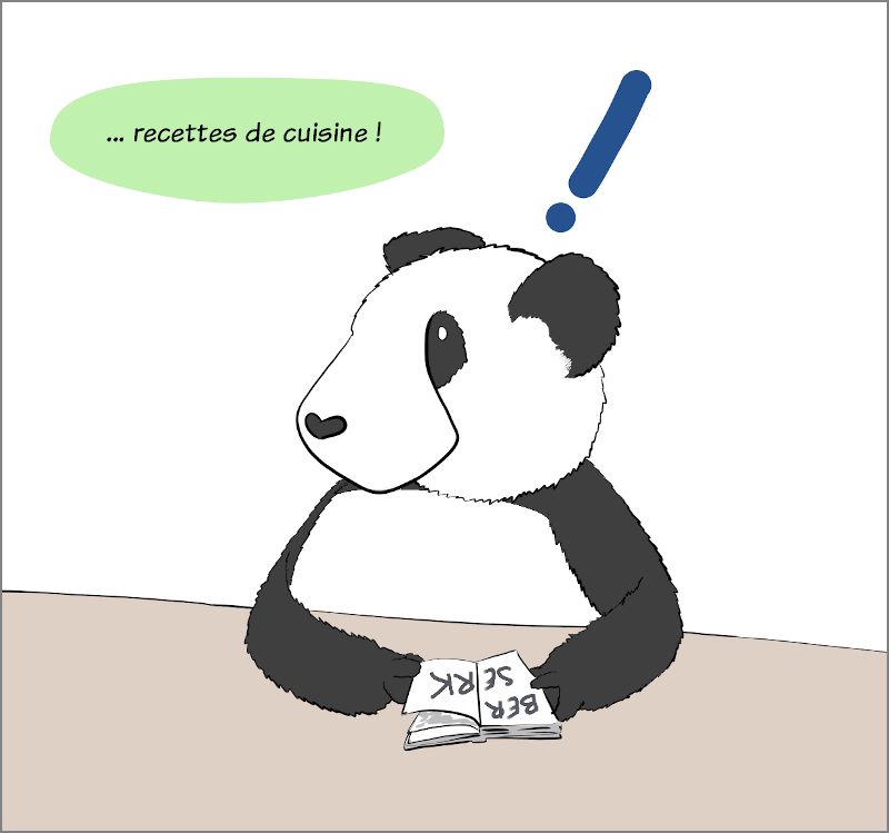 HotPanda 26, avril 2020 : "recettes de cuisine !" Moustache ne s'y attendait pas du tout !